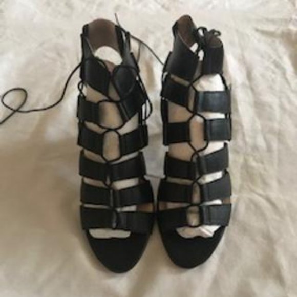 NWT Loeffler Randall Luiza Lace-Up Gladiator High Heel Sandals Size 8